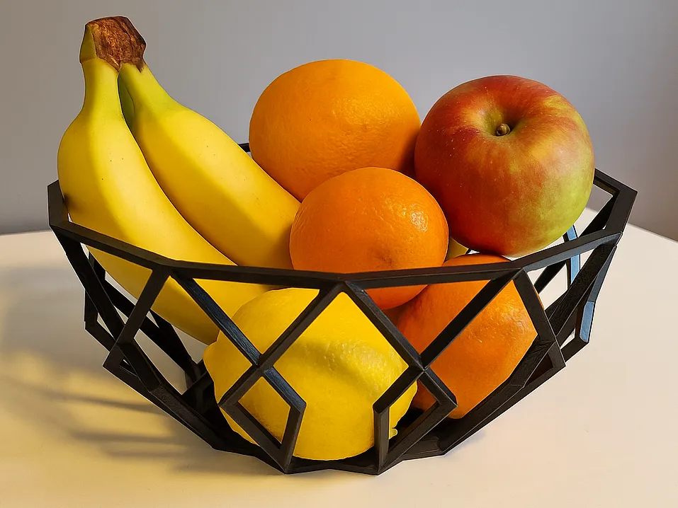 Taça de Fruta Geométrica