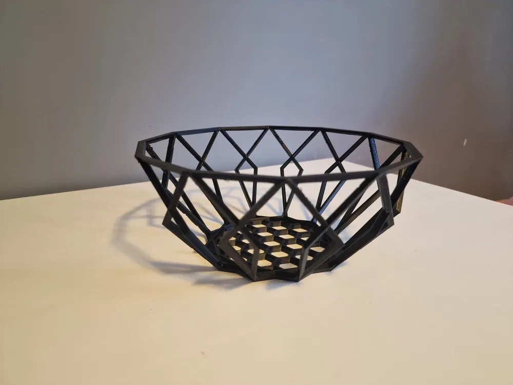 Taça de Fruta Geométrica